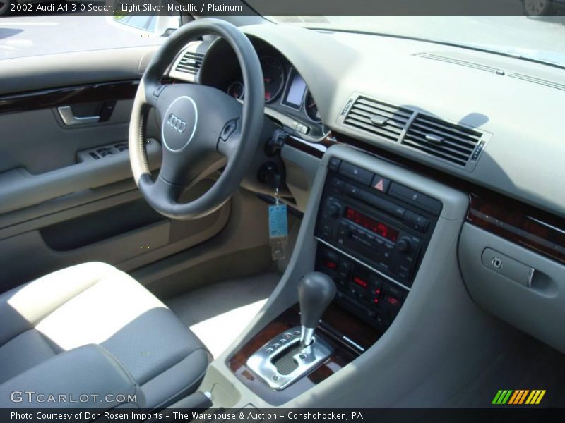 Light Silver Metallic / Platinum 2002 Audi A4 3.0 Sedan