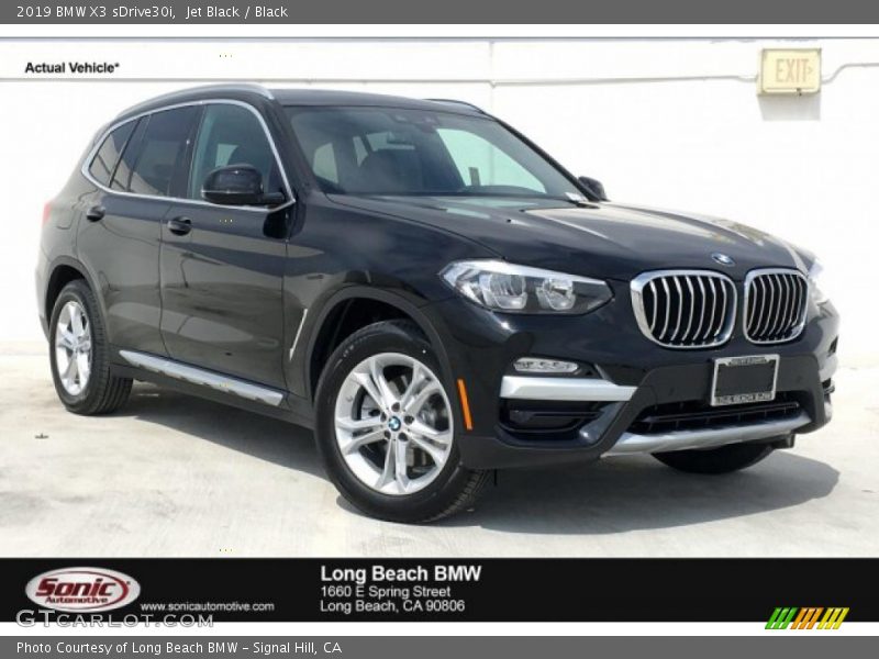 Jet Black / Black 2019 BMW X3 sDrive30i