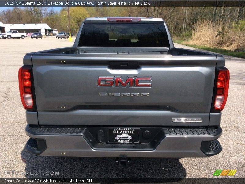 Satin Steel Metallic / Jet Black 2019 GMC Sierra 1500 Elevation Double Cab 4WD