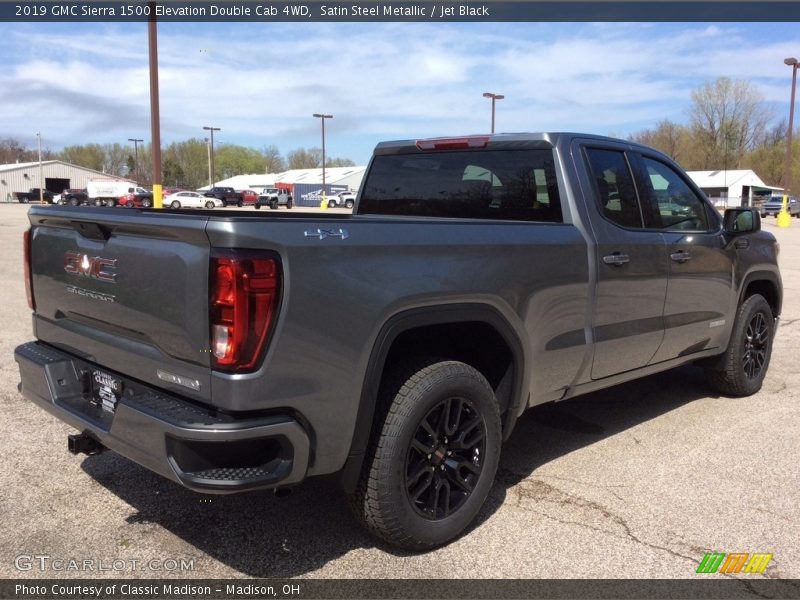 Satin Steel Metallic / Jet Black 2019 GMC Sierra 1500 Elevation Double Cab 4WD