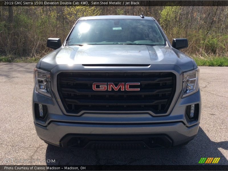 Satin Steel Metallic / Jet Black 2019 GMC Sierra 1500 Elevation Double Cab 4WD