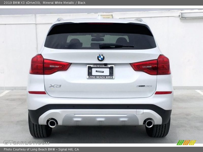Mineral White Metallic / Black 2019 BMW X3 sDrive30i