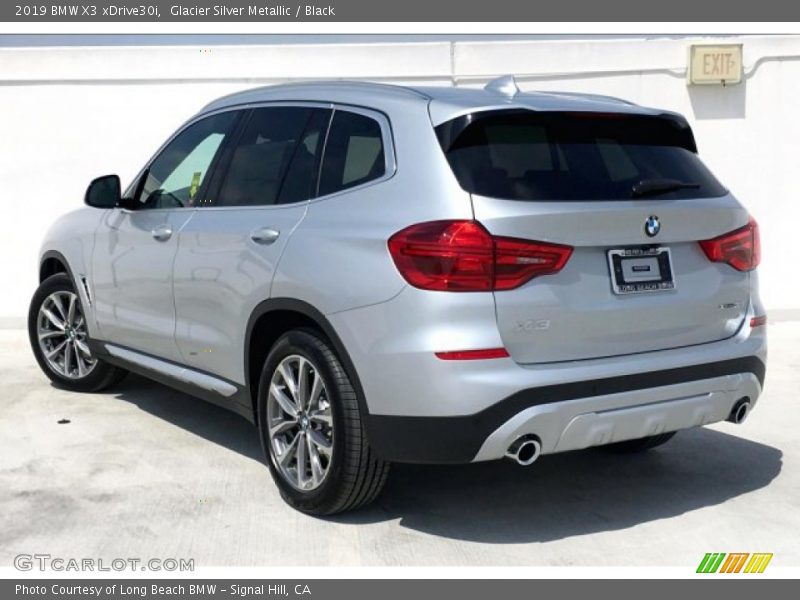 Glacier Silver Metallic / Black 2019 BMW X3 xDrive30i