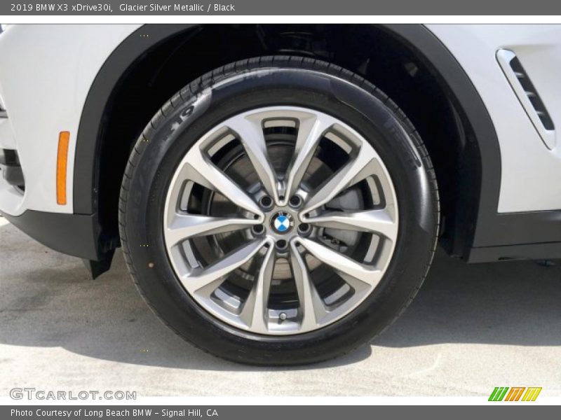 Glacier Silver Metallic / Black 2019 BMW X3 xDrive30i