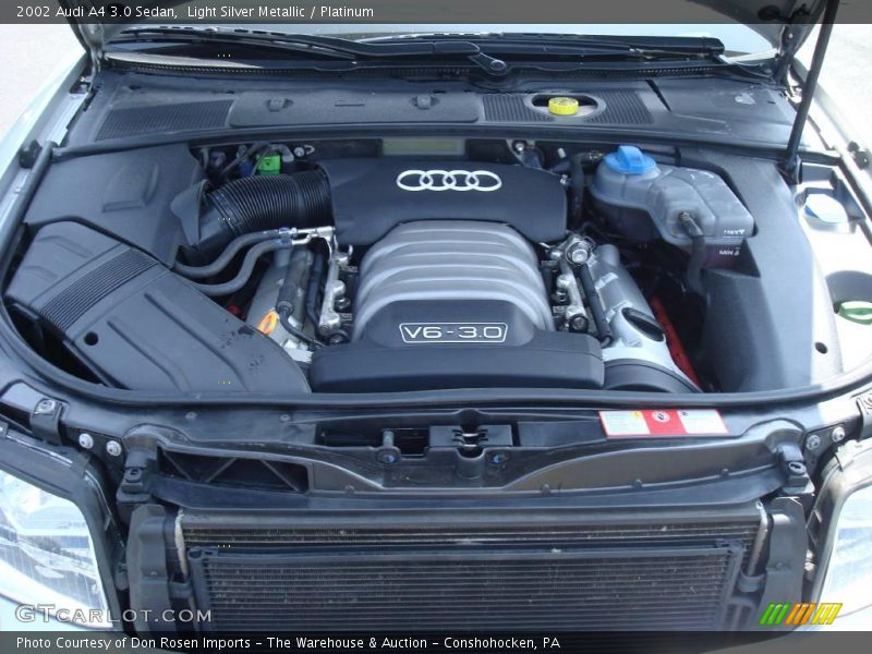 Light Silver Metallic / Platinum 2002 Audi A4 3.0 Sedan
