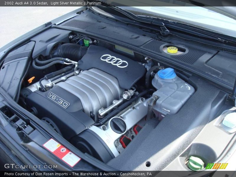 Light Silver Metallic / Platinum 2002 Audi A4 3.0 Sedan