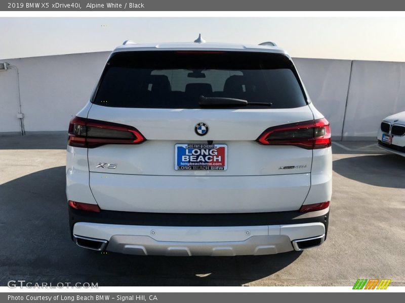 Alpine White / Black 2019 BMW X5 xDrive40i