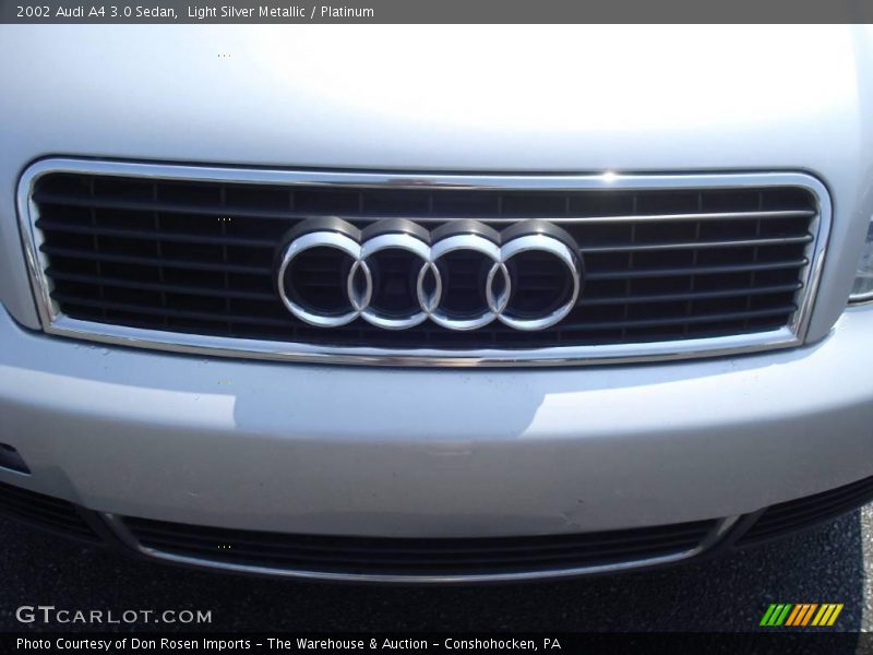Light Silver Metallic / Platinum 2002 Audi A4 3.0 Sedan