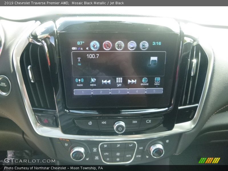 Mosaic Black Metallic / Jet Black 2019 Chevrolet Traverse Premier AWD