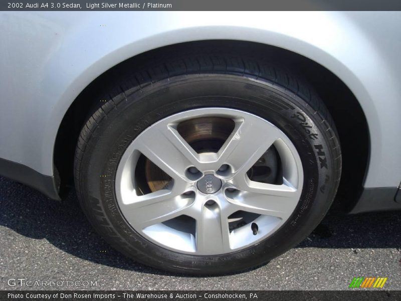 Light Silver Metallic / Platinum 2002 Audi A4 3.0 Sedan