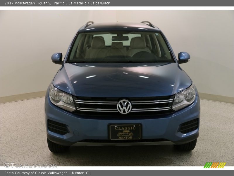 Pacific Blue Metallic / Beige/Black 2017 Volkswagen Tiguan S