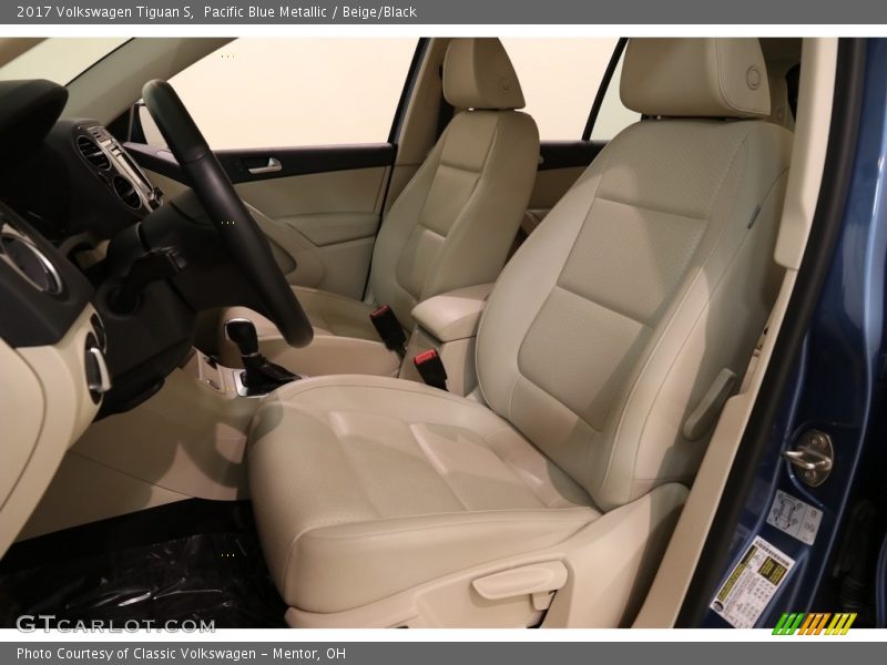 Pacific Blue Metallic / Beige/Black 2017 Volkswagen Tiguan S