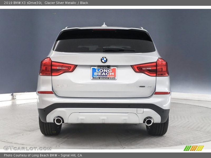 Glacier Silver Metallic / Black 2019 BMW X3 sDrive30i