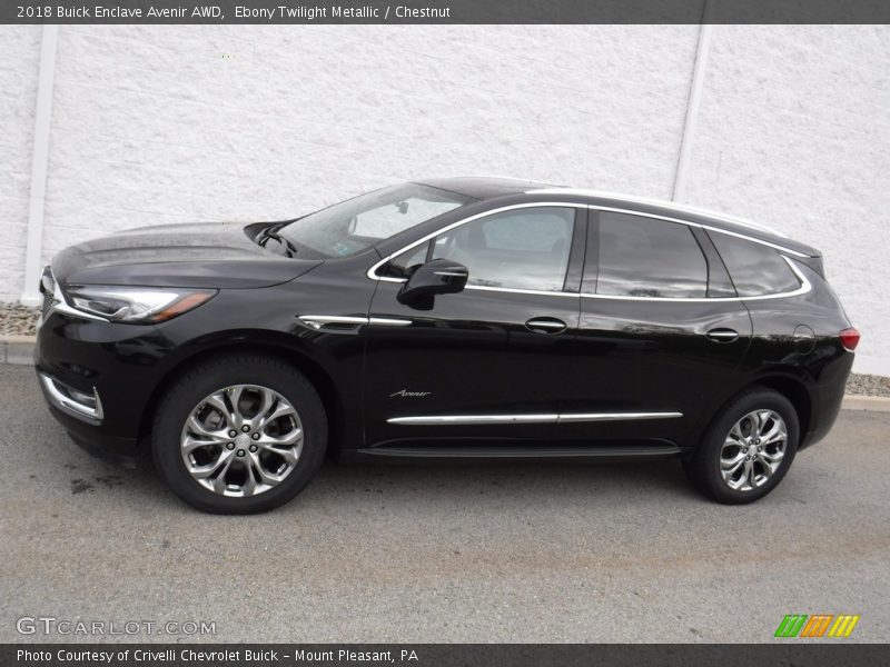 Ebony Twilight Metallic / Chestnut 2018 Buick Enclave Avenir AWD