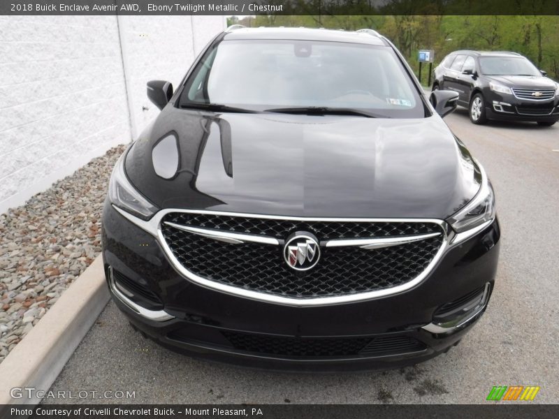 Ebony Twilight Metallic / Chestnut 2018 Buick Enclave Avenir AWD