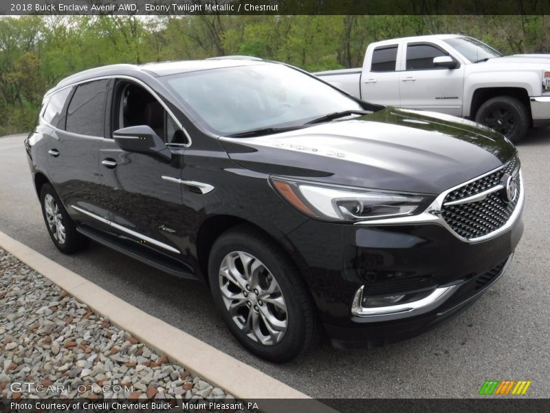 Ebony Twilight Metallic / Chestnut 2018 Buick Enclave Avenir AWD