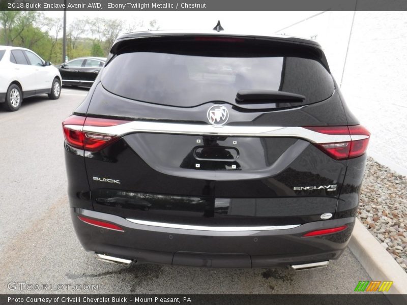 Ebony Twilight Metallic / Chestnut 2018 Buick Enclave Avenir AWD
