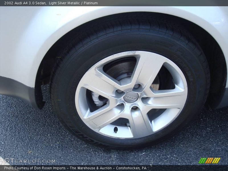 Light Silver Metallic / Platinum 2002 Audi A4 3.0 Sedan