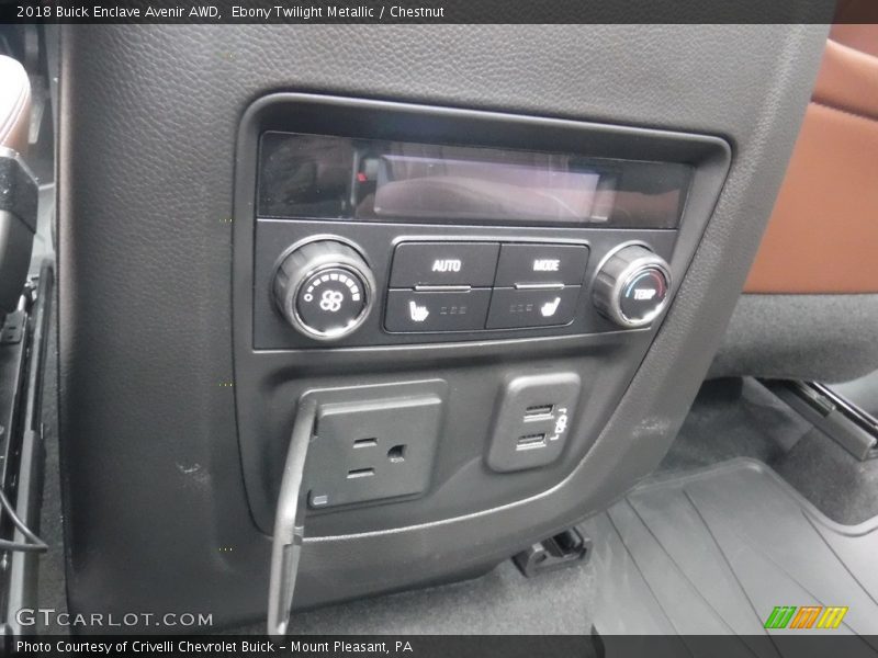 Ebony Twilight Metallic / Chestnut 2018 Buick Enclave Avenir AWD