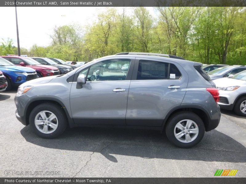 Satin Steel Metallic / Jet Black 2019 Chevrolet Trax LT AWD