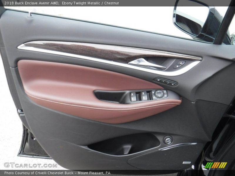 Ebony Twilight Metallic / Chestnut 2018 Buick Enclave Avenir AWD