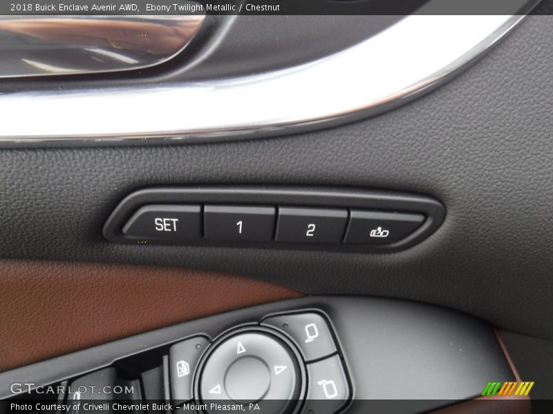 Ebony Twilight Metallic / Chestnut 2018 Buick Enclave Avenir AWD