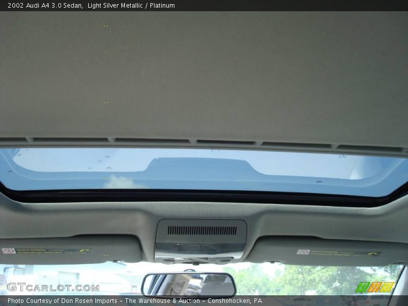 Light Silver Metallic / Platinum 2002 Audi A4 3.0 Sedan