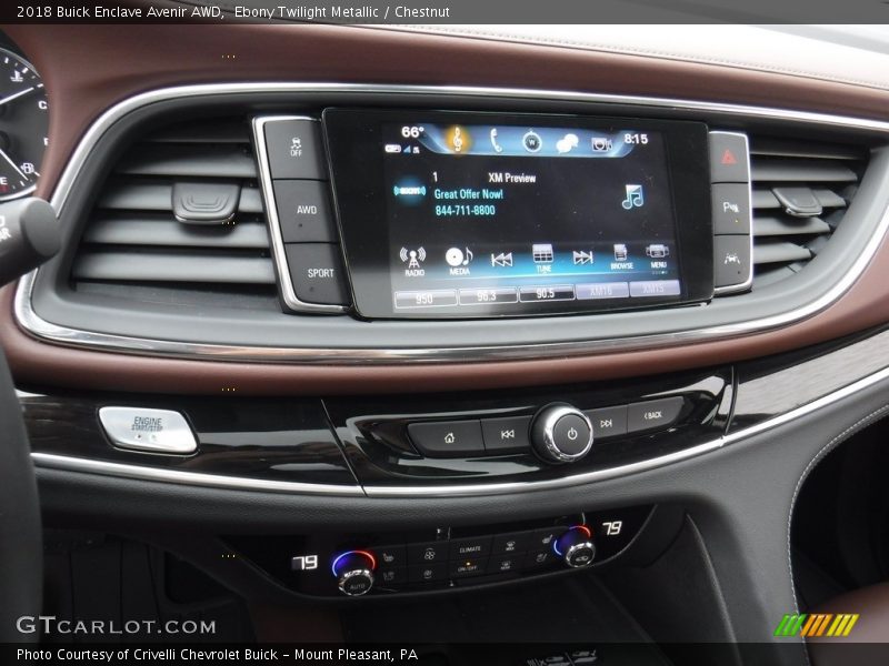 Ebony Twilight Metallic / Chestnut 2018 Buick Enclave Avenir AWD