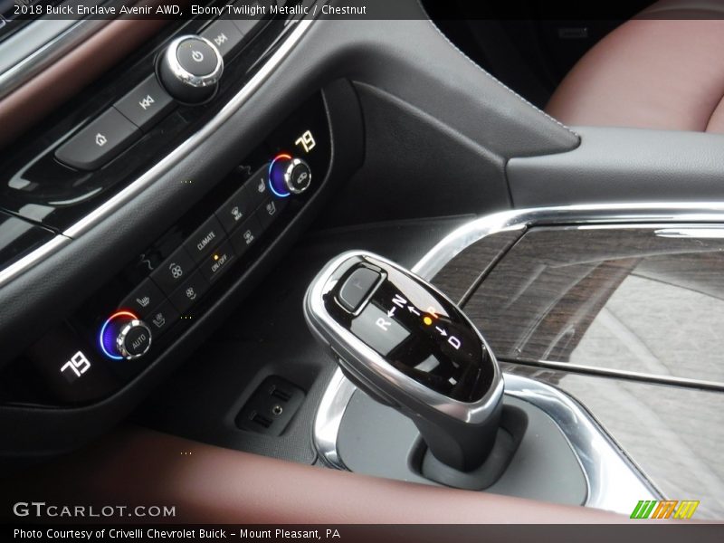 Ebony Twilight Metallic / Chestnut 2018 Buick Enclave Avenir AWD