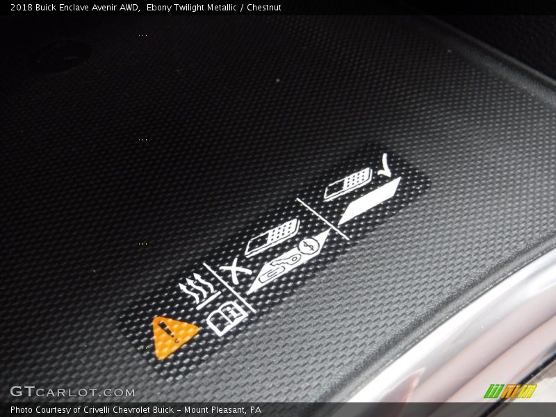 Ebony Twilight Metallic / Chestnut 2018 Buick Enclave Avenir AWD