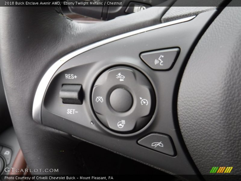 Ebony Twilight Metallic / Chestnut 2018 Buick Enclave Avenir AWD