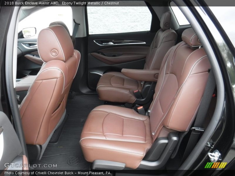 Ebony Twilight Metallic / Chestnut 2018 Buick Enclave Avenir AWD