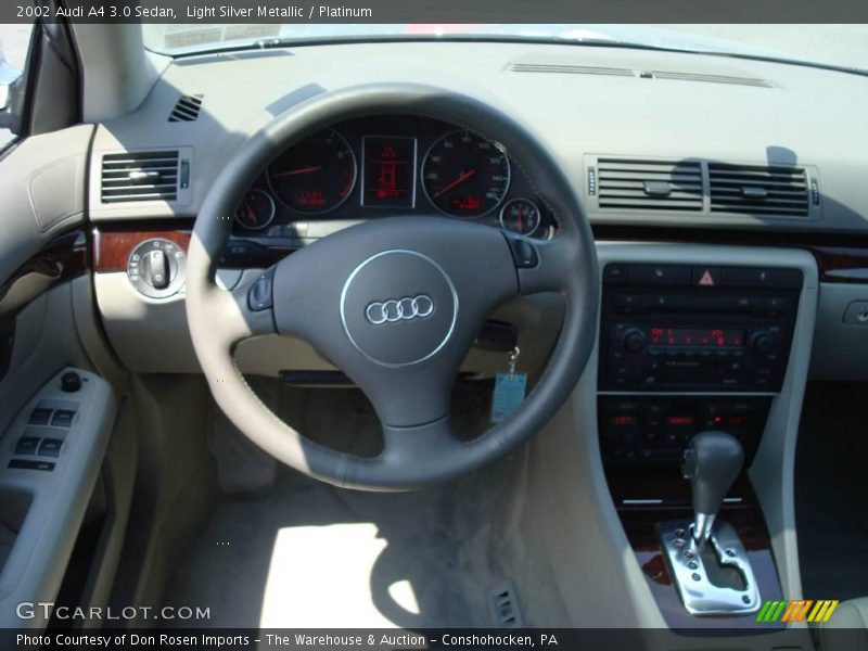 Light Silver Metallic / Platinum 2002 Audi A4 3.0 Sedan