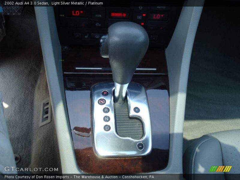 Light Silver Metallic / Platinum 2002 Audi A4 3.0 Sedan