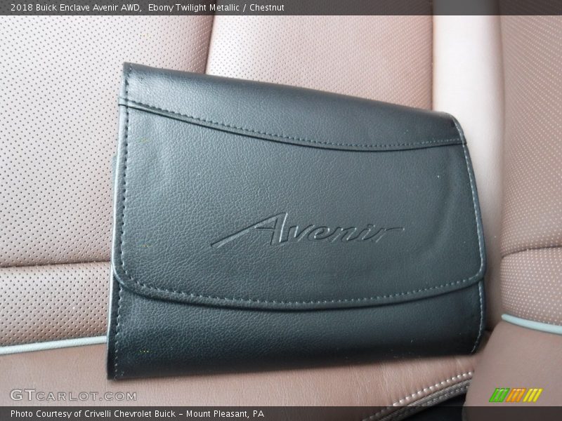 Ebony Twilight Metallic / Chestnut 2018 Buick Enclave Avenir AWD