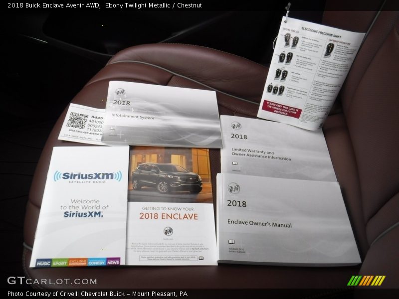 Ebony Twilight Metallic / Chestnut 2018 Buick Enclave Avenir AWD