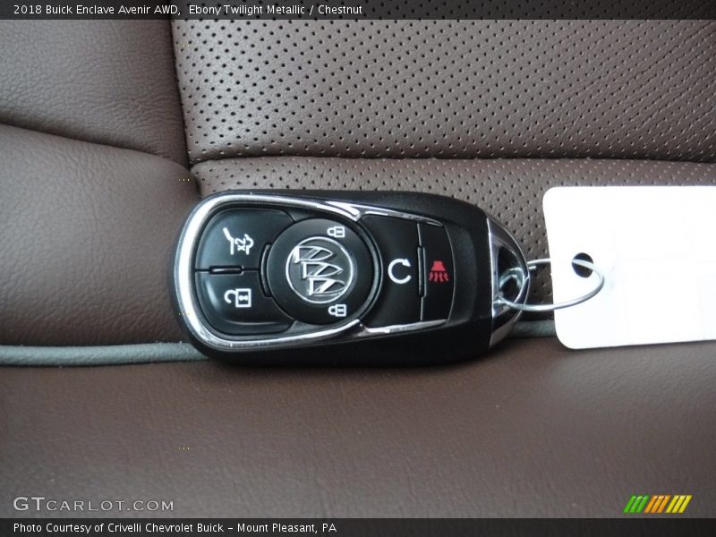 Ebony Twilight Metallic / Chestnut 2018 Buick Enclave Avenir AWD