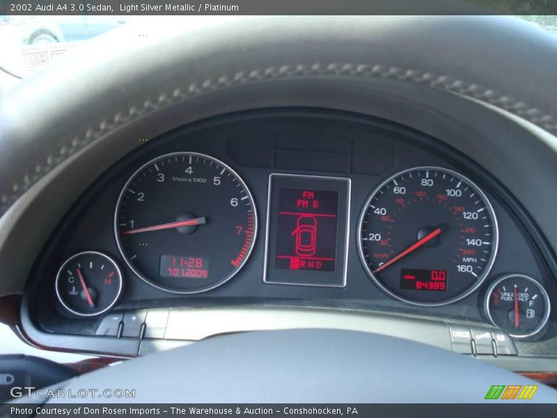 Light Silver Metallic / Platinum 2002 Audi A4 3.0 Sedan