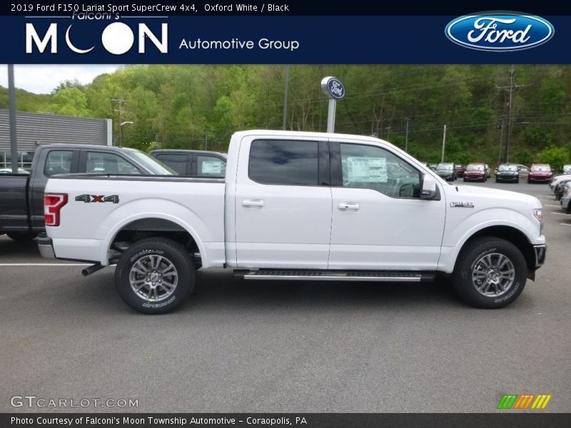 Oxford White / Black 2019 Ford F150 Lariat Sport SuperCrew 4x4