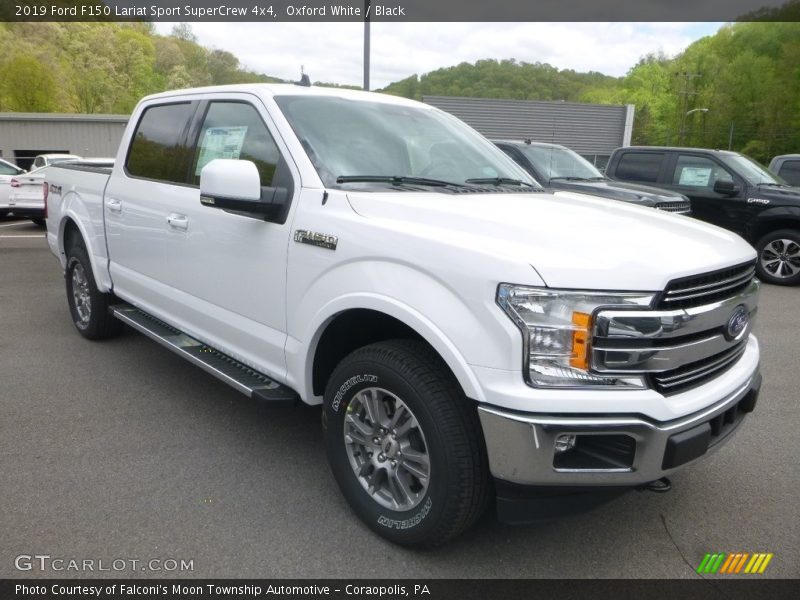 Oxford White / Black 2019 Ford F150 Lariat Sport SuperCrew 4x4