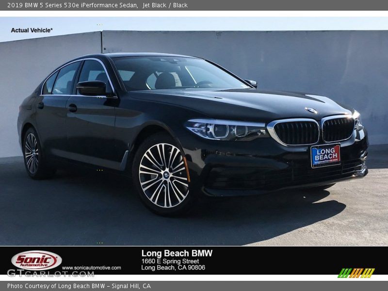 Jet Black / Black 2019 BMW 5 Series 530e iPerformance Sedan