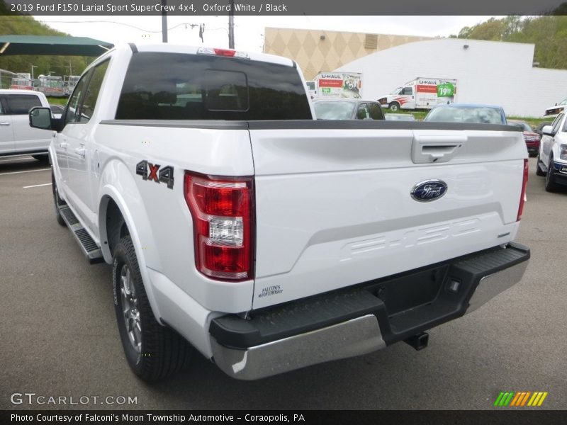 Oxford White / Black 2019 Ford F150 Lariat Sport SuperCrew 4x4