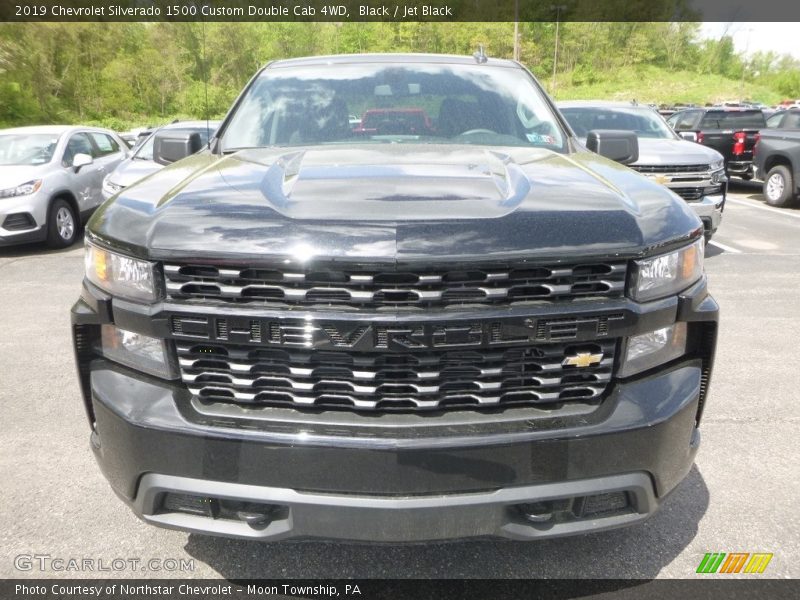 Black / Jet Black 2019 Chevrolet Silverado 1500 Custom Double Cab 4WD