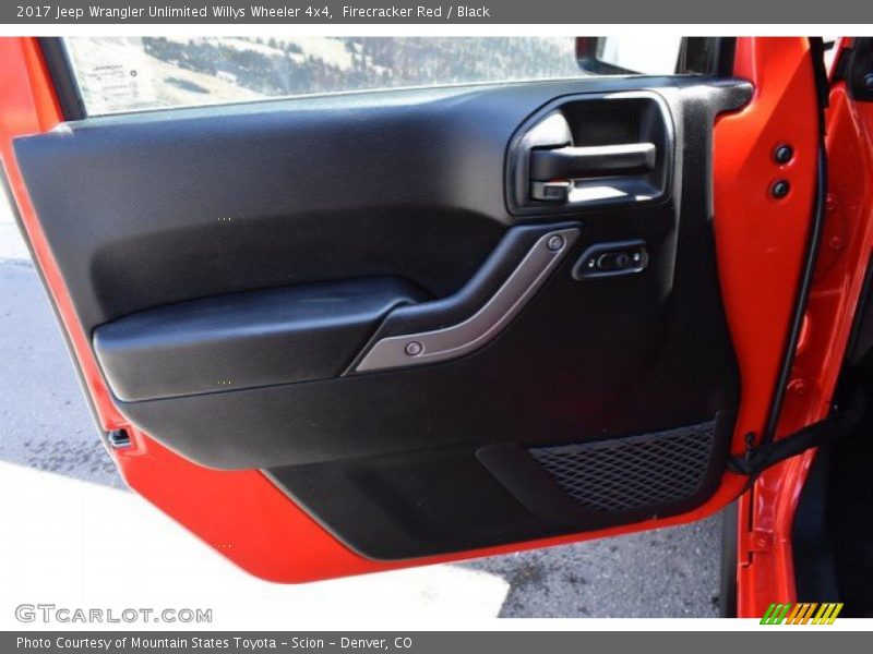 Firecracker Red / Black 2017 Jeep Wrangler Unlimited Willys Wheeler 4x4