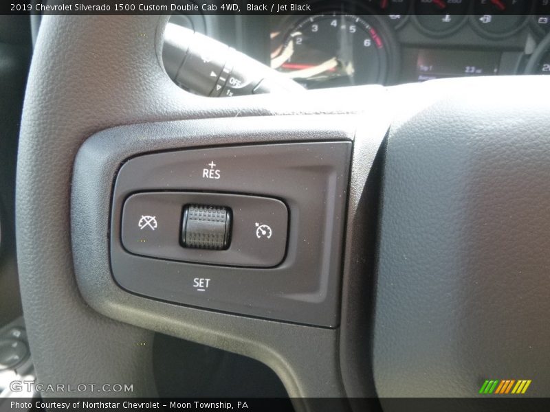 Black / Jet Black 2019 Chevrolet Silverado 1500 Custom Double Cab 4WD