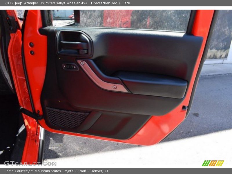 Firecracker Red / Black 2017 Jeep Wrangler Unlimited Willys Wheeler 4x4