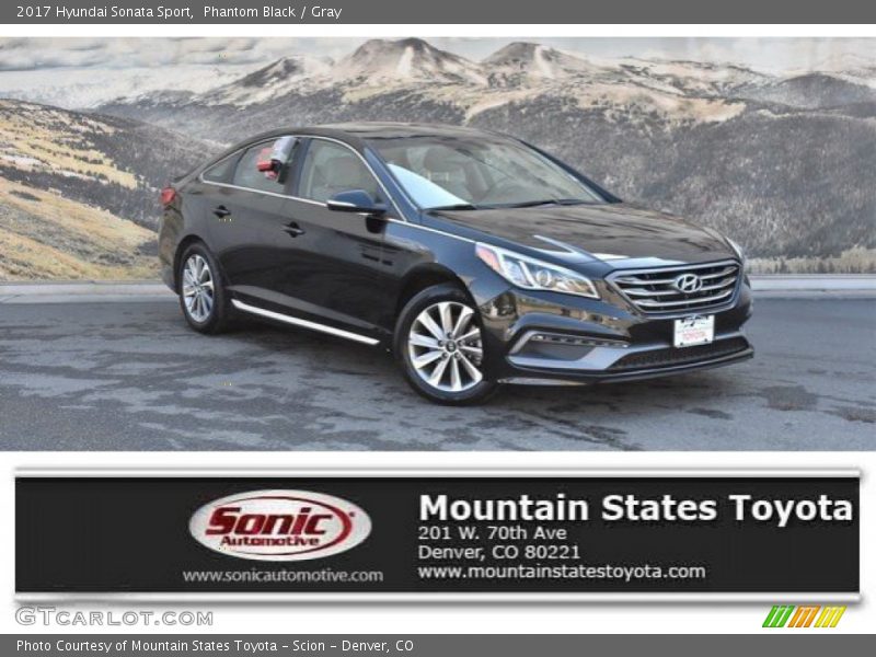 Phantom Black / Gray 2017 Hyundai Sonata Sport