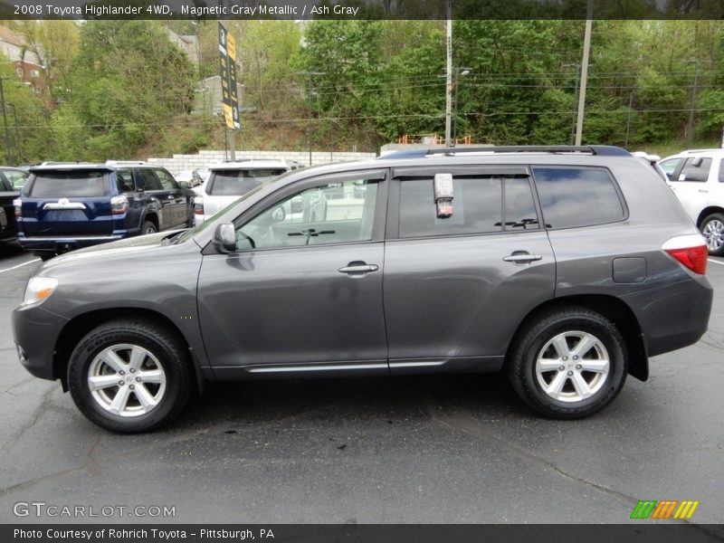 Magnetic Gray Metallic / Ash Gray 2008 Toyota Highlander 4WD