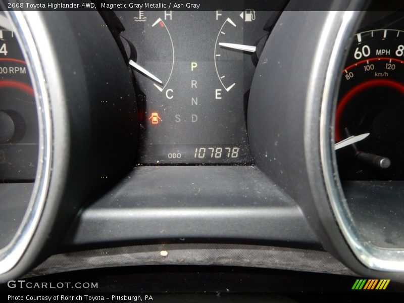 Magnetic Gray Metallic / Ash Gray 2008 Toyota Highlander 4WD