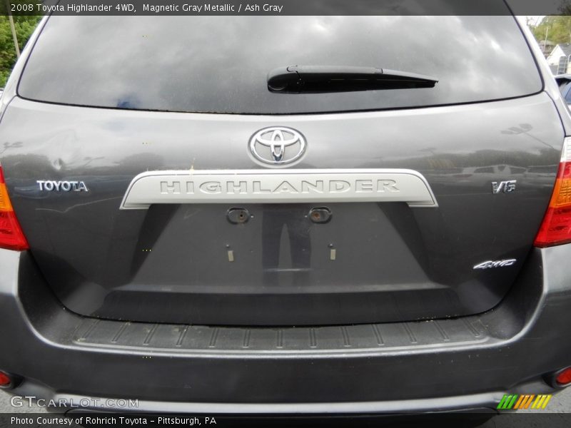 Magnetic Gray Metallic / Ash Gray 2008 Toyota Highlander 4WD